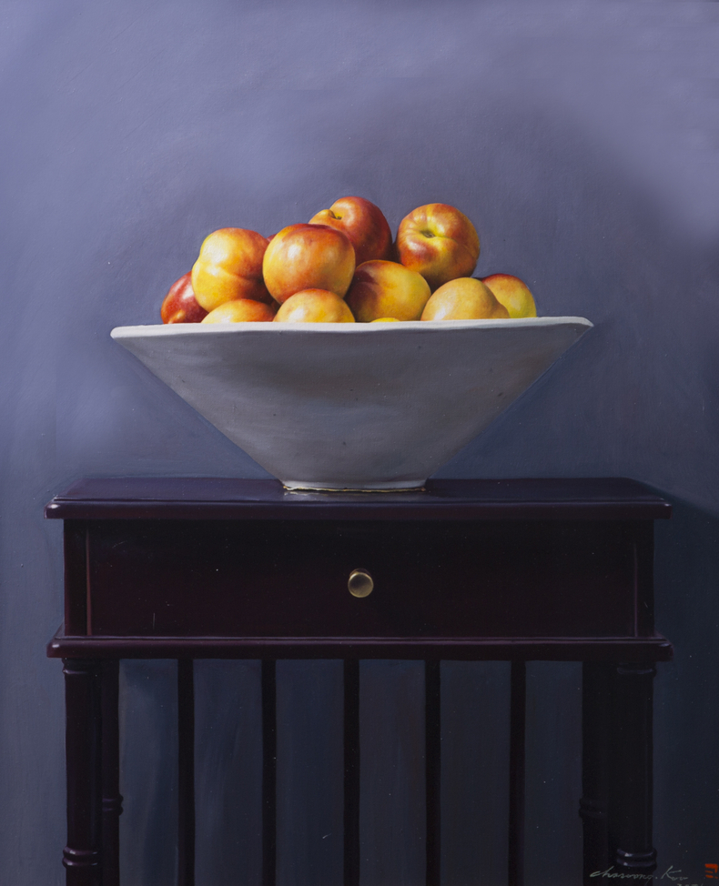 천도복숭아 Oil on canvas 72.7x60.6cm