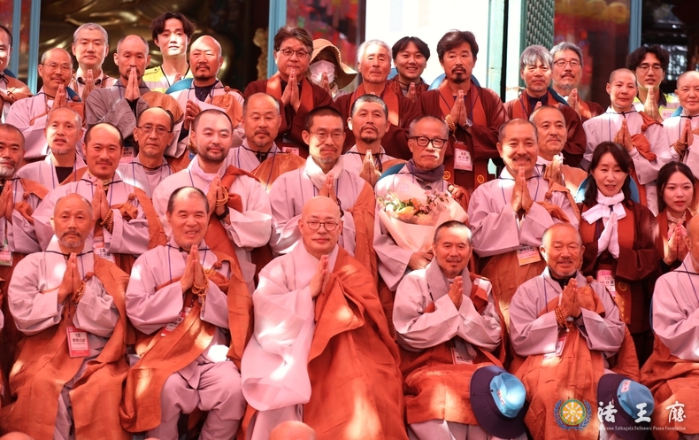  상원결사 인도순례 회향식을 마치고 기념촬영을 하고 있다. (사진=이존영기자)