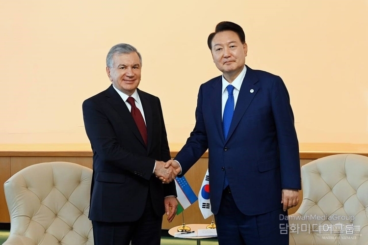 Presidents of Uzbekistan and Korea discuss preparation of New Economic Agenda for Strategic Partnership, September 19, 2023, on the sidelines of the UN General Assembly session in New York.