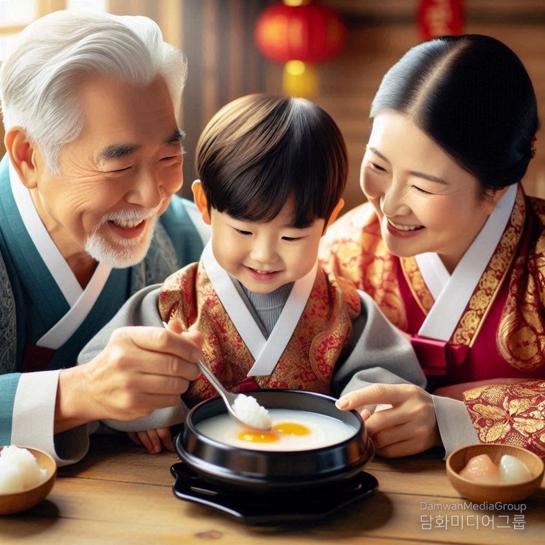 “가족이 함께 마음을 나누는 따뜻한 회향의 시간” 설날 한복을 곱게 차려입은 세대가 함께 모여 따뜻한 밥 한 숟갈에 웃음을 나눕니다. 할아버지의 손길엔 자비가, 아이의 눈빛엔 기쁨이, 엄마의 미소엔 감사가 담겨 있습니다. 이 순간은 단순한 식사가 아니라, 서로의 마음을 돌아보고 함께 회향하는 작은 수행의 자리입니다. 지장보살의 가르침처럼, 누가 가장 힘든지 살피고, 말 없이 안아주는 사랑, 그것이 바로 가족 안의 보살행입니다.(AI그림/ 담화총사)